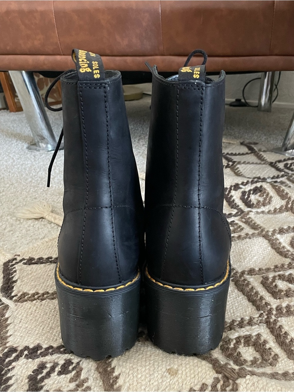 Dr. Martens Shriver Hi Platform Heeled Laceup Boots - Picture 5 of 10